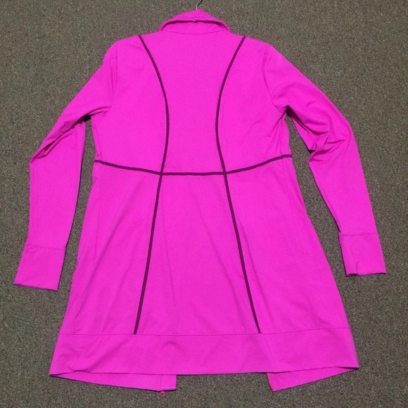 RARE❤️HOT PINK Jacket zip up long tunic dress Large or Small available - Picture 5 of 11